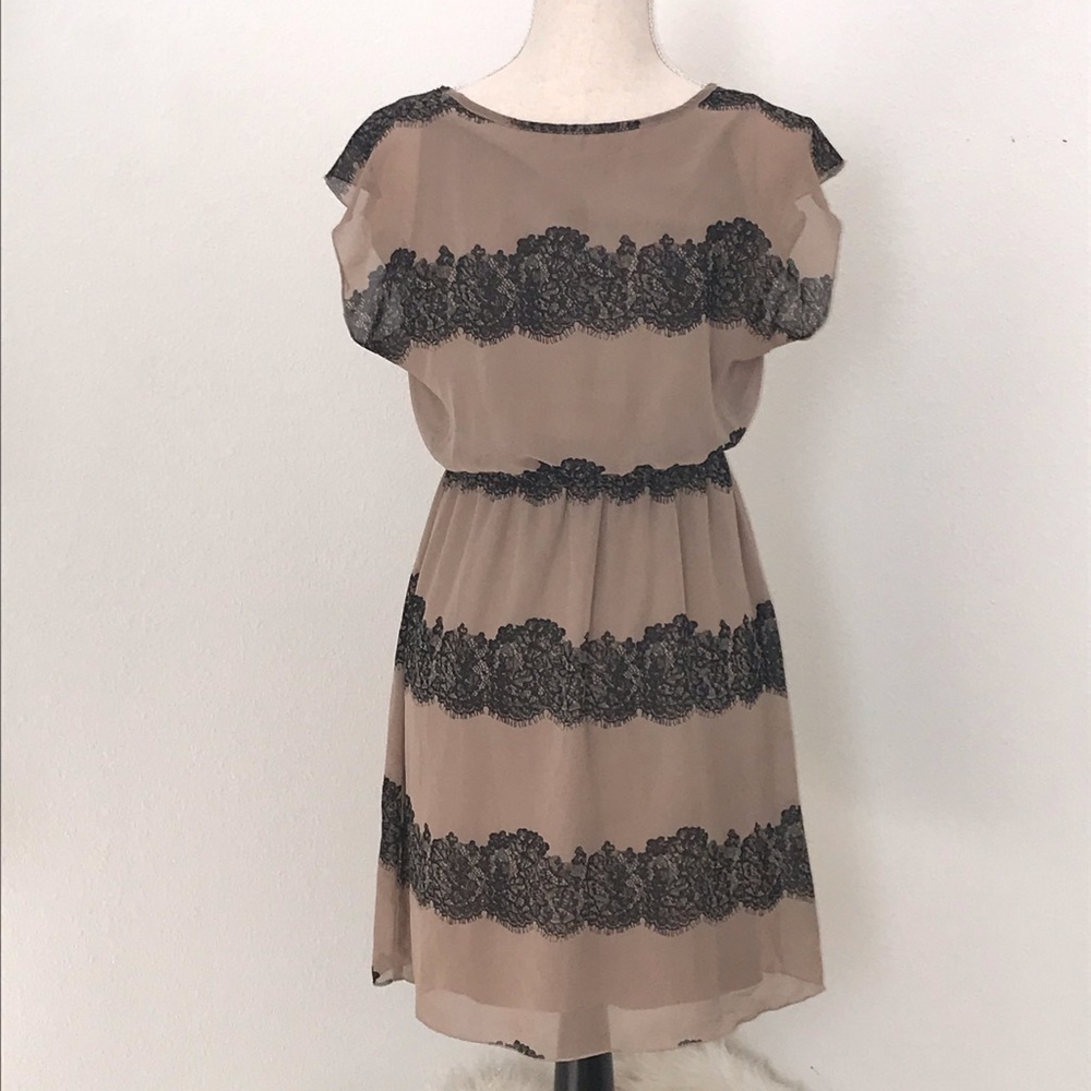 Brown & Black Dress - Picture 3 of 4